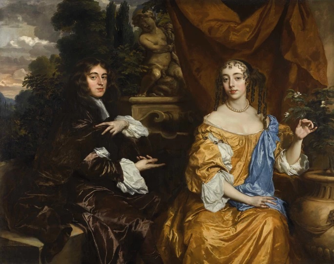 Henry Hyde, Viscount Cornbury, later 2nd Earl of Clarendon and Theodosia Capel, Viscountess Cornbury, 1661 (Sir Peter Lely) (1618-1680)  Private Collection.
